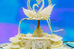 Торт «Серебряная свадьба» (8)