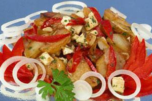 Жареный картофель по-гречески
