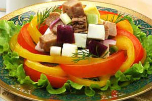 Салат из печени трески (2)